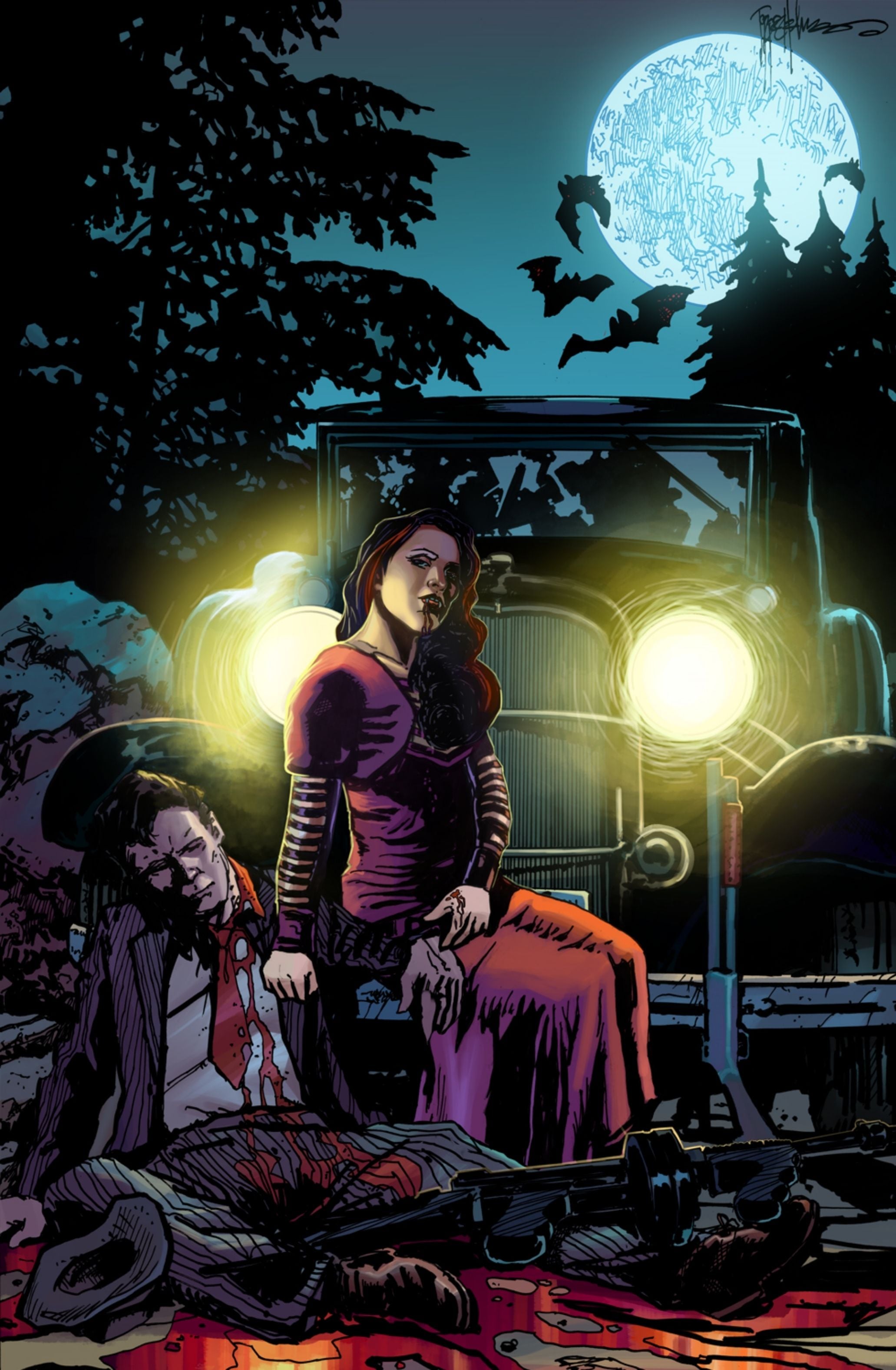 11 x 17 Print, Ruxy Vampire #1 Art by Topper Helmers