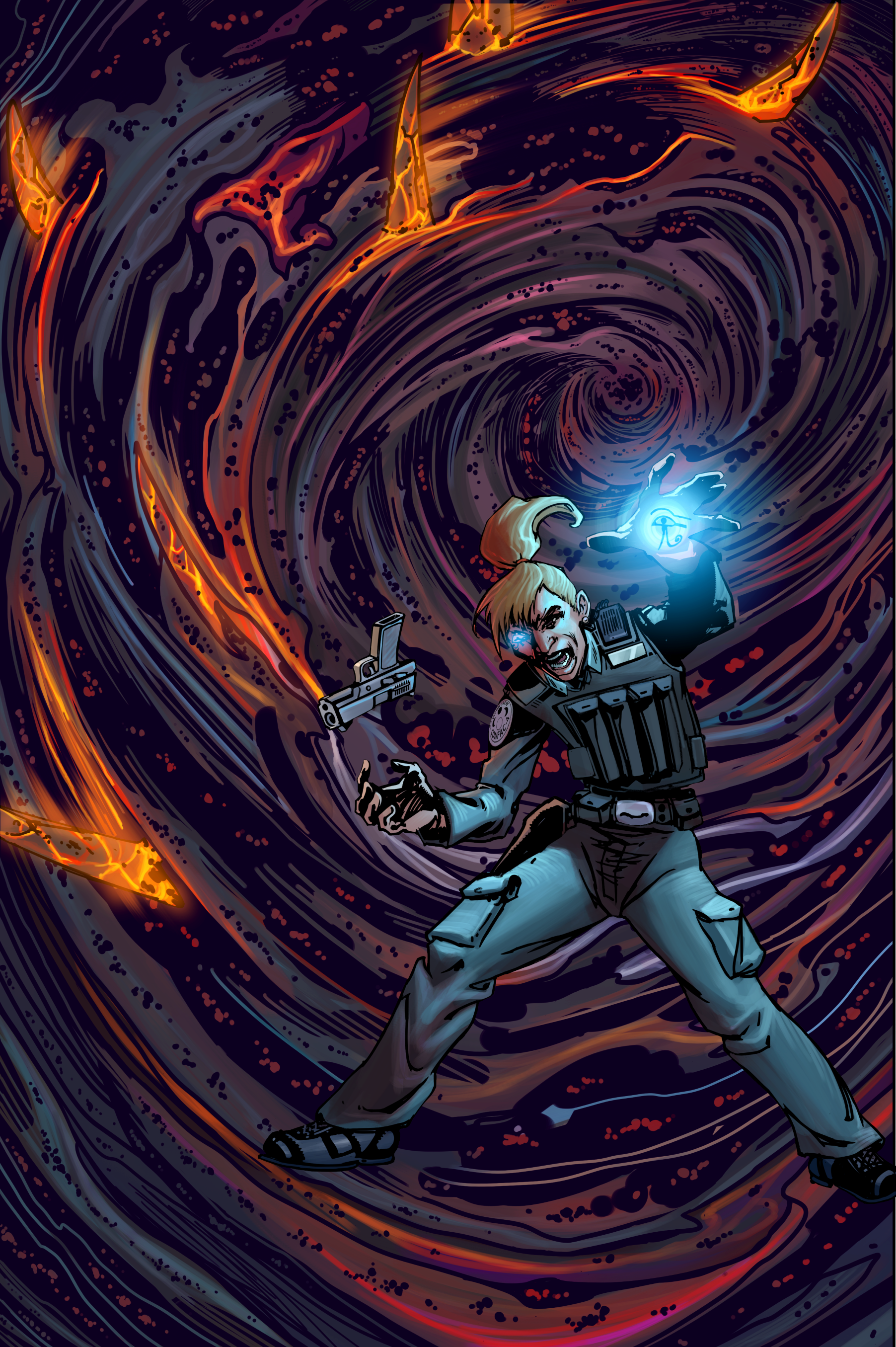 11 x 17 Print, S & S Issue #1 Art by Topper Helmers